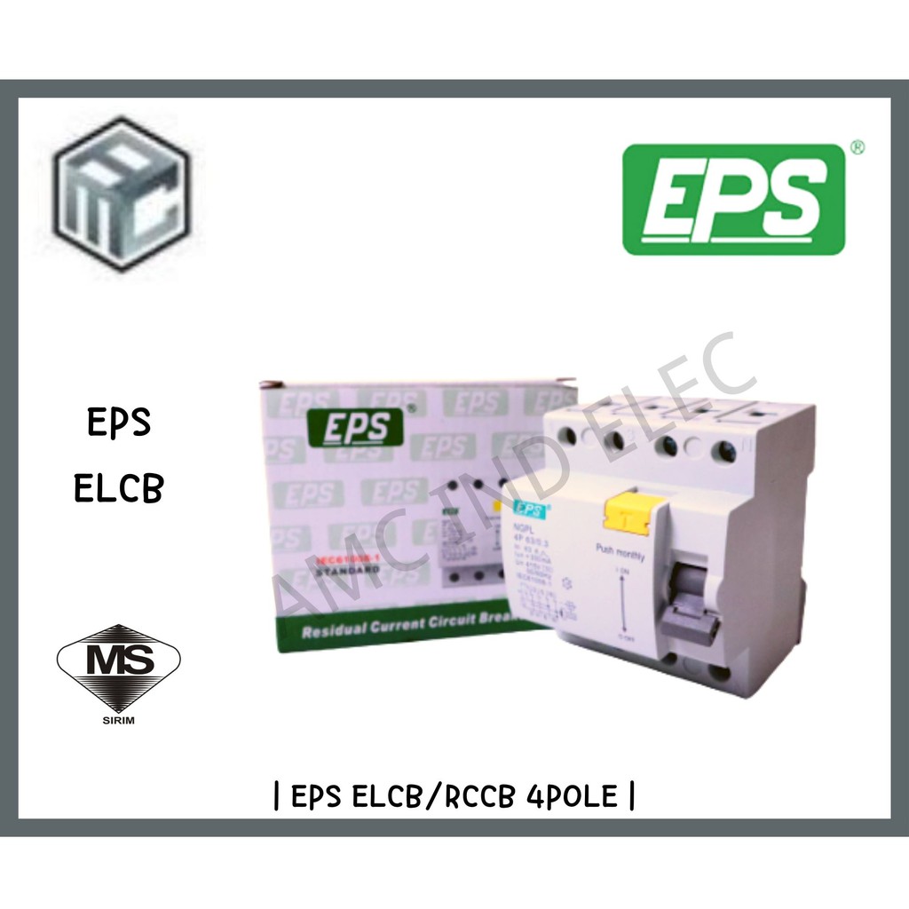 Eps Elcb Rccb A A Pole Ma Residual Current Operated Circuit