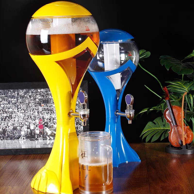 3L Hoegaarden World Cup Bar Beer Tower With Icu Cube Holder Beverage