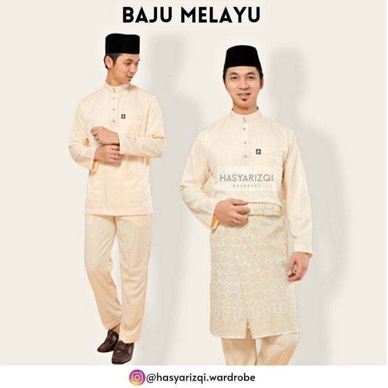 S Xl Baju Melayu Sampin Baju Melayu Putih Baju Melayu Cekak