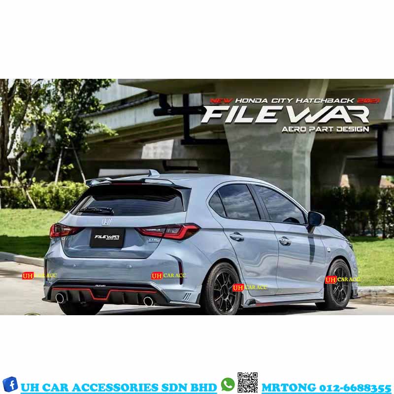 Honda City 2021 2022 2023 Gn2 Hatchback Filewar Bodykit Spoiler With