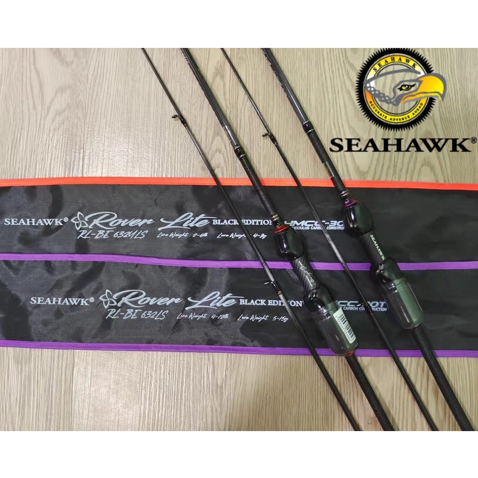 Seahawk Rover Lite Black Edition Fishing Rod Shopee Malaysia