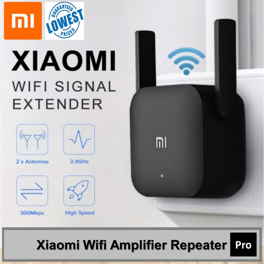 READY STOCK IN MALAYSIA Original Xiaomi Repeater Pro 300M 2 4G Mi WiFi