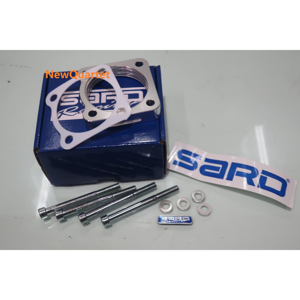 SARD RACING Silver Intake Throttle Body Spacer Adapter Plate 70mm For