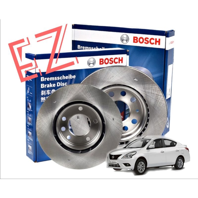 Almera Front Depan Bosch Brake Disc Rotor Pcs Shopee Malaysia