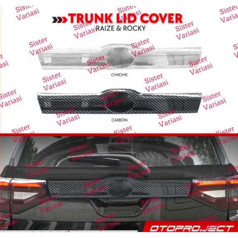 Trunk Lid Toyota Raize Daihatsu Rocky 2021 2022 List Carbon Chrome