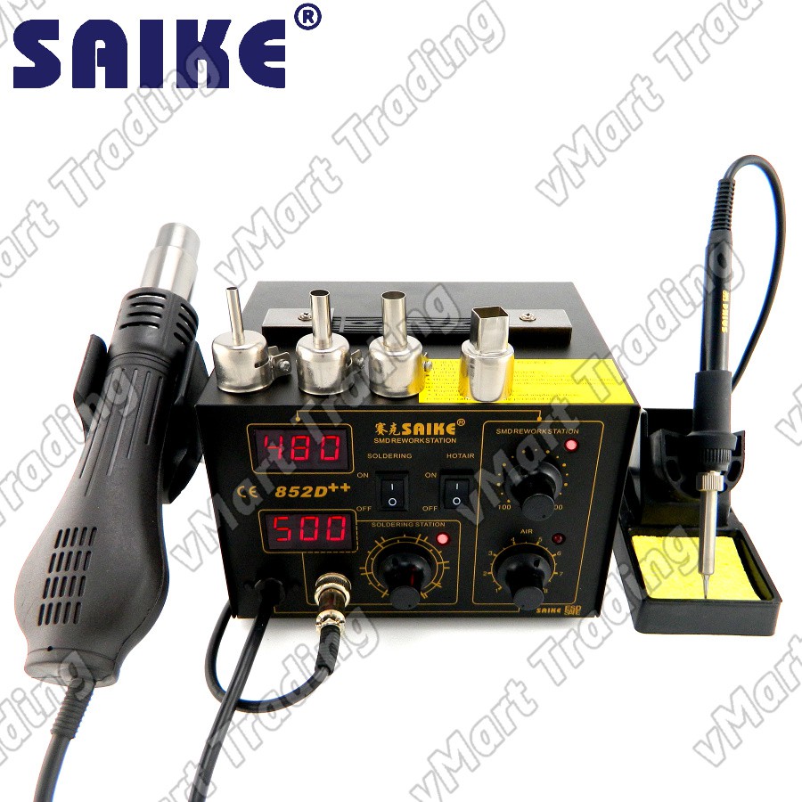 Saike D Digital Soldering Hot Air Rework Station Shopee Malaysia