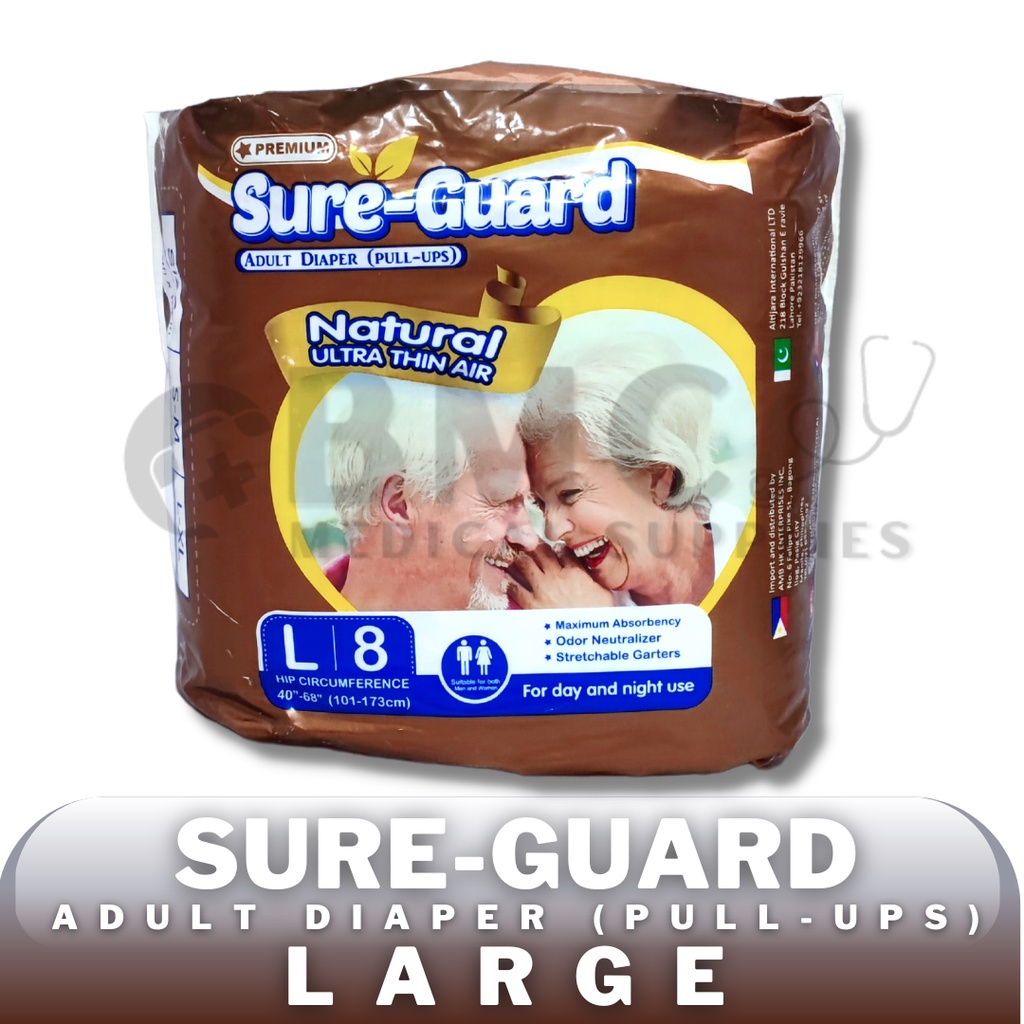 Sureguard Pull Ups Adult Diapers Medium Large Shopee Malaysia