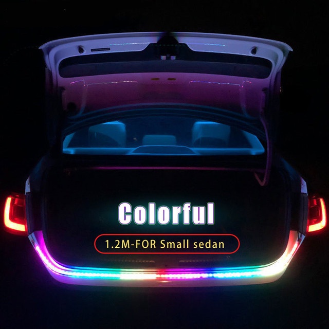 RGB DRL Led Car Hood Light APP Flexible Car Engine Cover Headlight