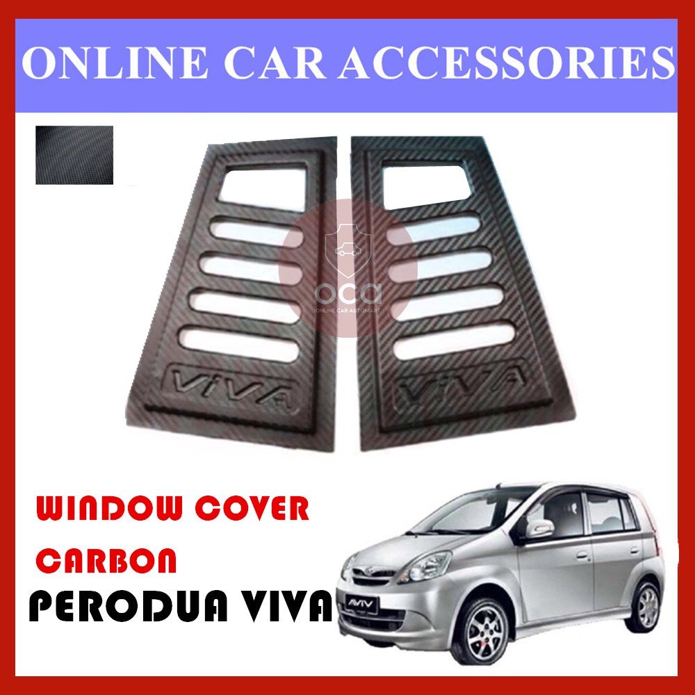 Perodua Viva Triangle Mirror Panel Rear Side Window Cover