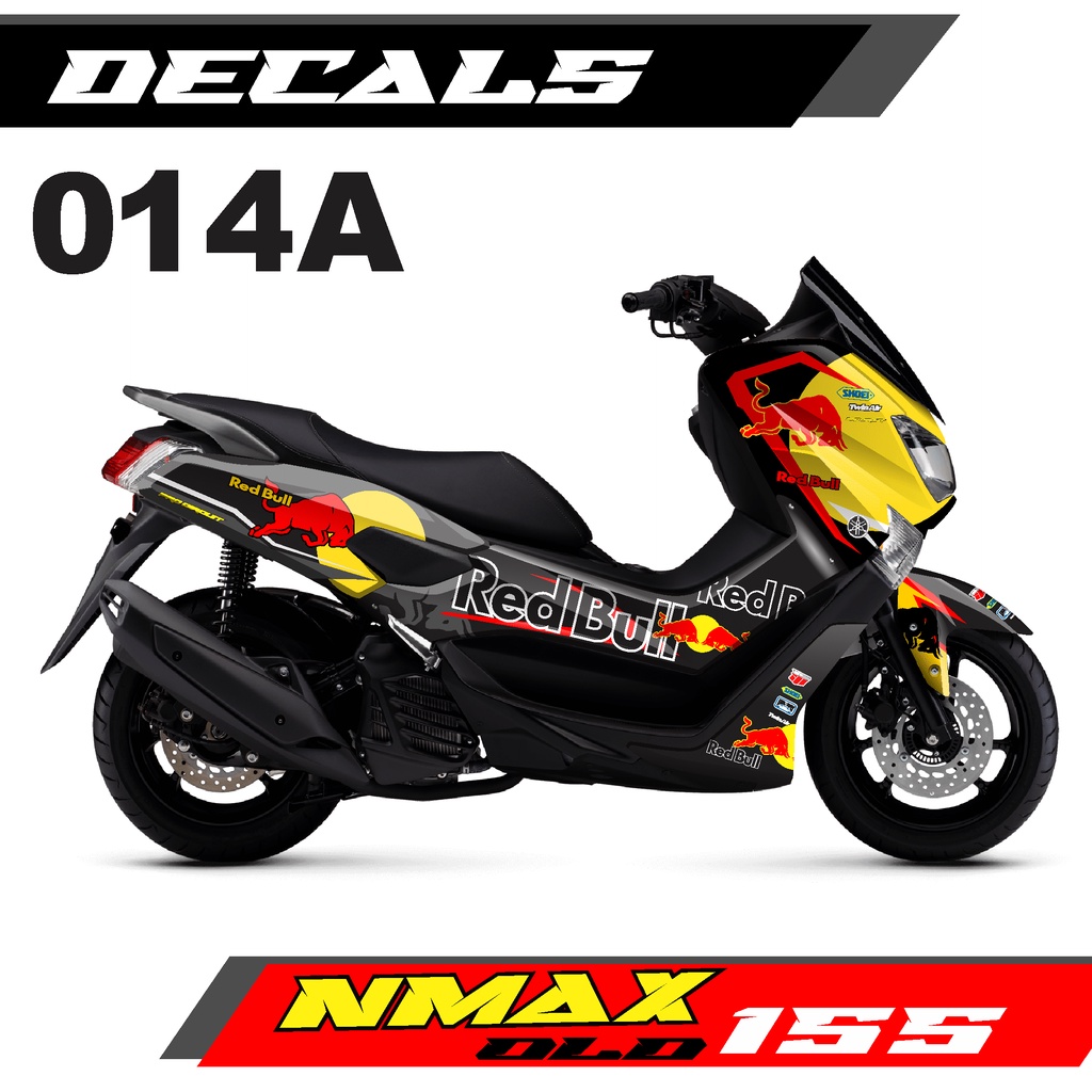 Decal Sticker Nmax Old Fullbody Sticker Decal D Design Redbull