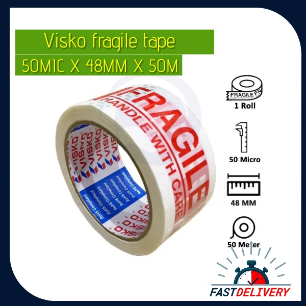 Tnk Fragile Tape Visko Fragile Opp Tape Fragile Handle With Care