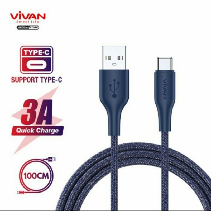 Type C Vivan Fc S Data Cable Shopee Malaysia