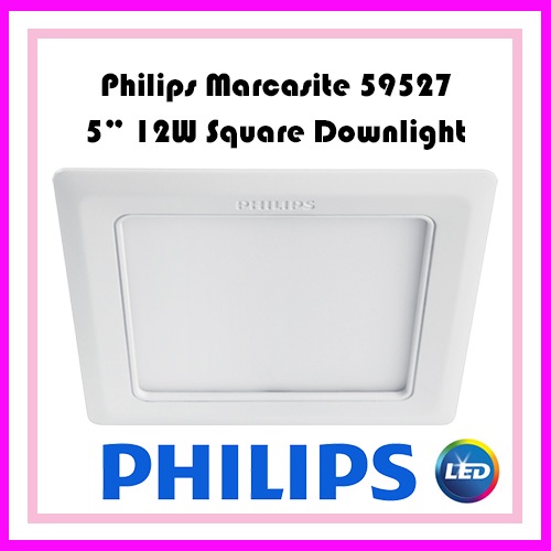 PHILIPS 59527 MARCASITE LED 12W SLIM DOWNLIGHT SQUARE Shopee Malaysia