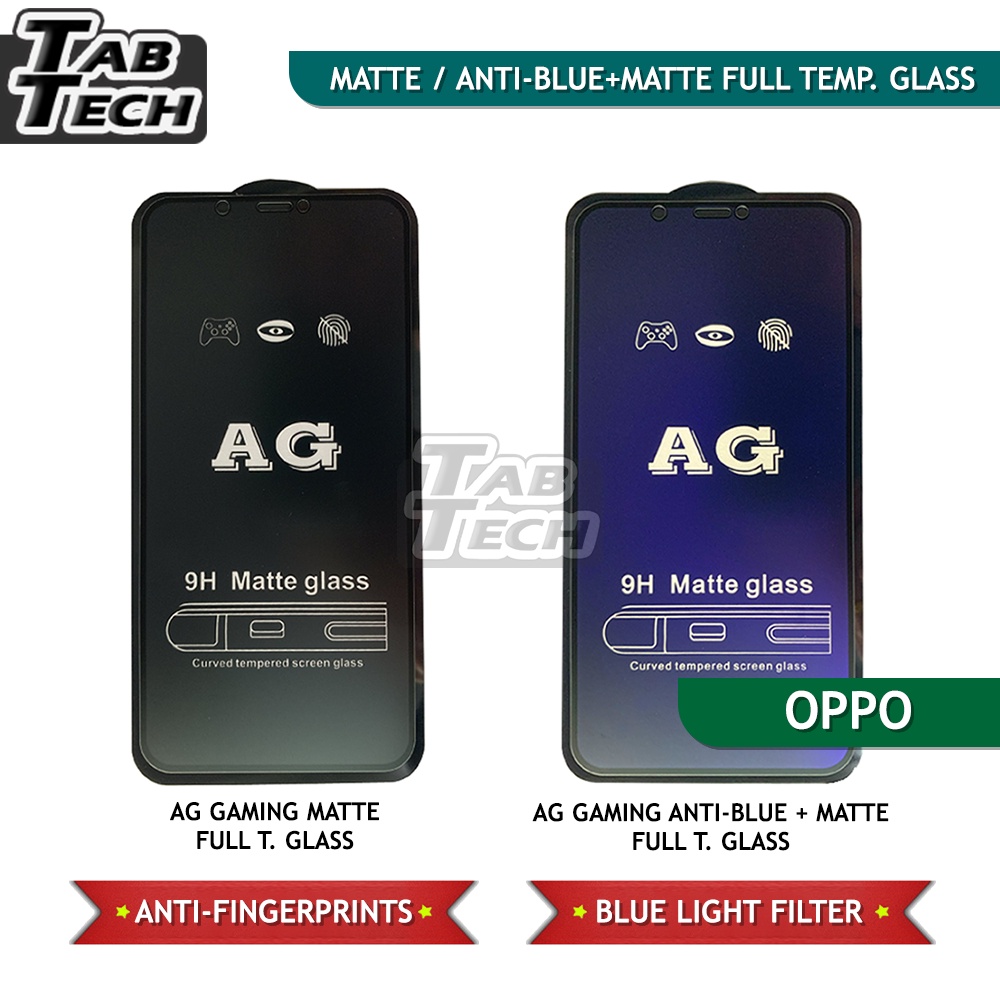 Oppo AG Gaming Anti Blue Light Matte A12 A15 A31 A37 A91 A16 K A17 K