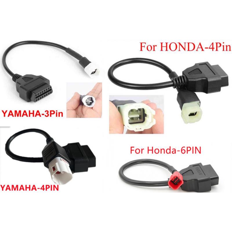 OBD2 ELM 327 Yamaha Honda Suzuki Motorbike Motorcycle Diagnostic Cable