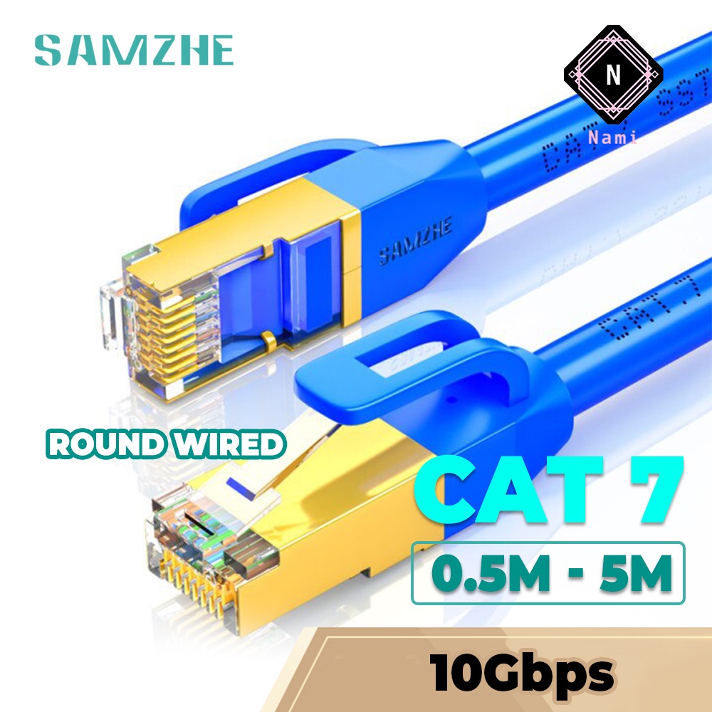 Samzhe Tma Cat Round Ethernet Cable Superspeed Gbps Patch Sftp Lan