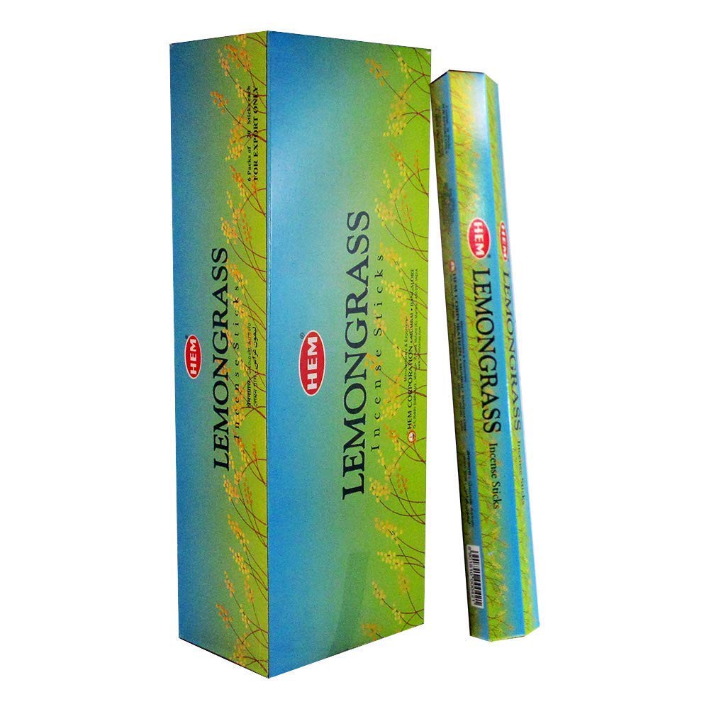 Lemongrass Hem Incense Sticks With 20 Sticks Per Pack 6 Packs In Box