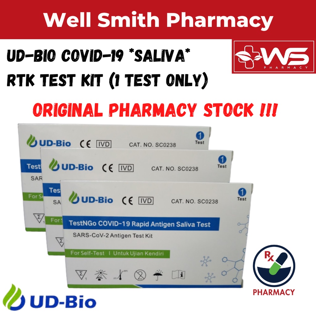 UD Bio Covid 19 Saliva RTK Test Kit 1 Test Only Shopee Malaysia