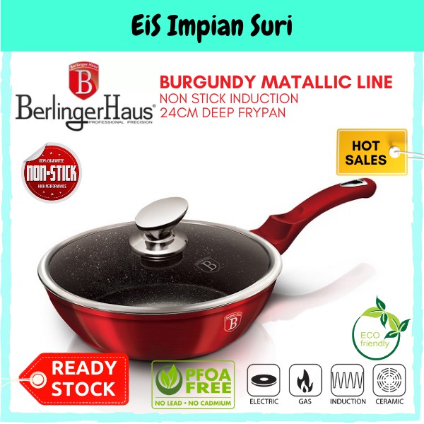 Ready Stock BH 1259N Berlinger Haus 24cm Non Stick Deep Fry Pan