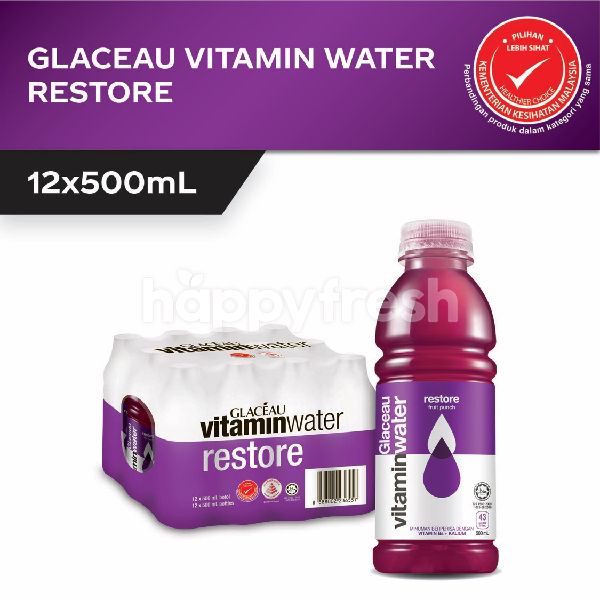 12xGlaceau Restore Vitamin Water 500ml Shopee Malaysia