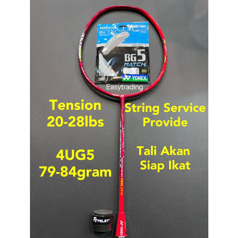 Yonex Astrox Smash Astrox Feel Ability Clear Badminton Racket Ready