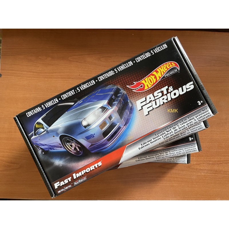 HOT WHEELS SET OF CAR CULTURE FNF FAST FURIOUS FAST IMPORTS WAVE 1 S15 R34 ESCORT