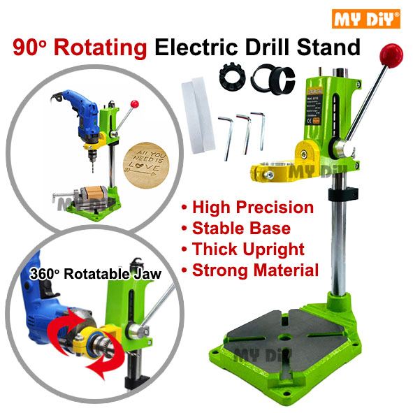 Mydiyhomedepot Iron Case Base Electric Drill Stand Rotating