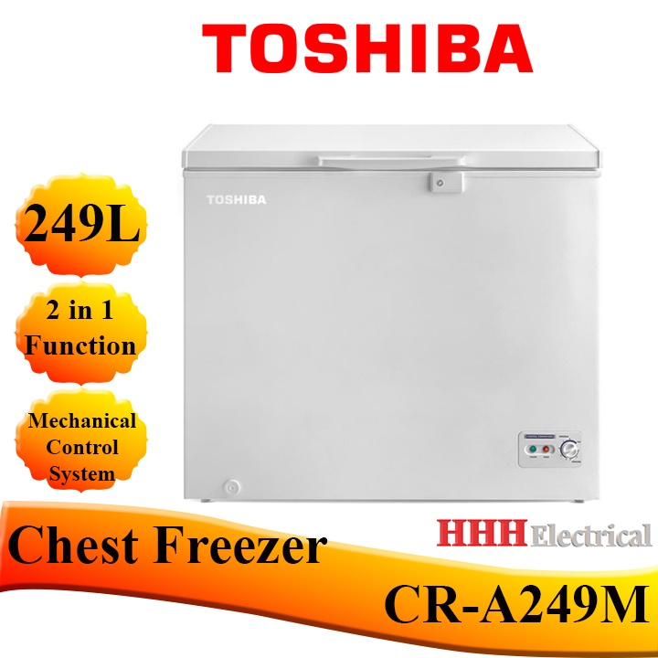 Toshiba Peti Beku Chest Freezer 2 In 1 Function 249L CR A249M Shopee