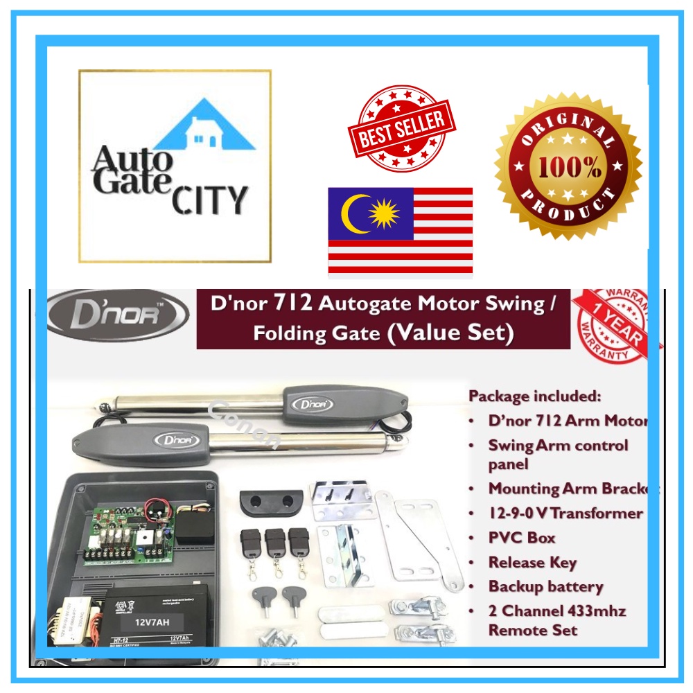 AutoGate City D Nor 712 Stainless Steel Automatic Gate System Shopee