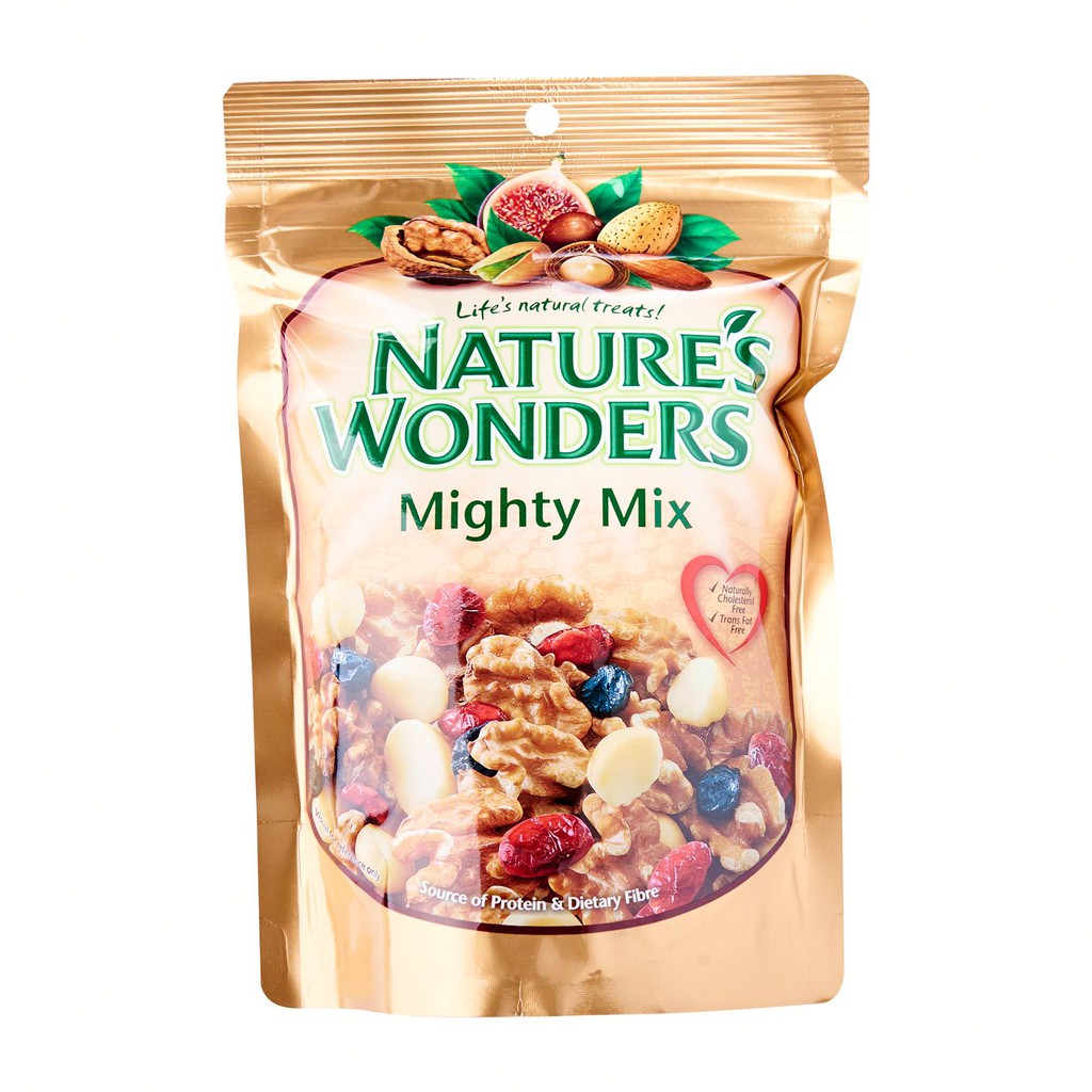 Nature S Wonders Mighty Mix Hearty Mix Fruits Nuts Baked Almonds