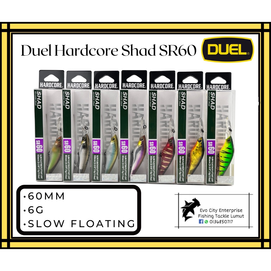 Duel Hardcore Shad SR Mm G M Slow Floating R Shopee