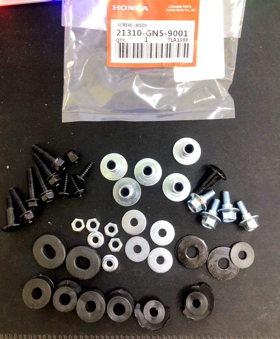 Yamaha Y Z Z Y Zr Zr Body Cover Set Screw Skru Full Ori