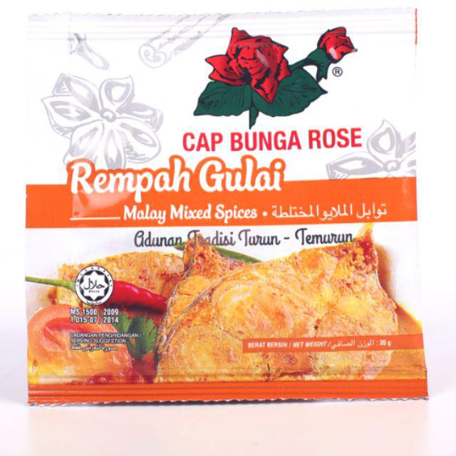 Rempah Gulai Rempah Masak Cap Bunga Rose Ros Terengganu Shopee Malaysia