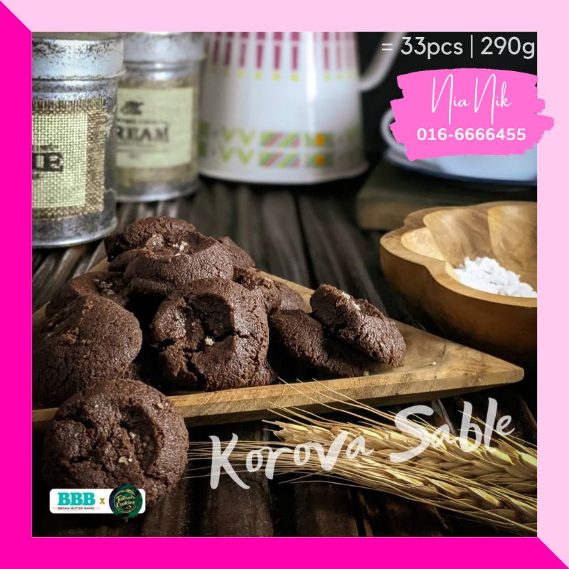 TBB NiaNik Talhah Cookies Brown Butter Bakes Biskut Raya Korova Sable