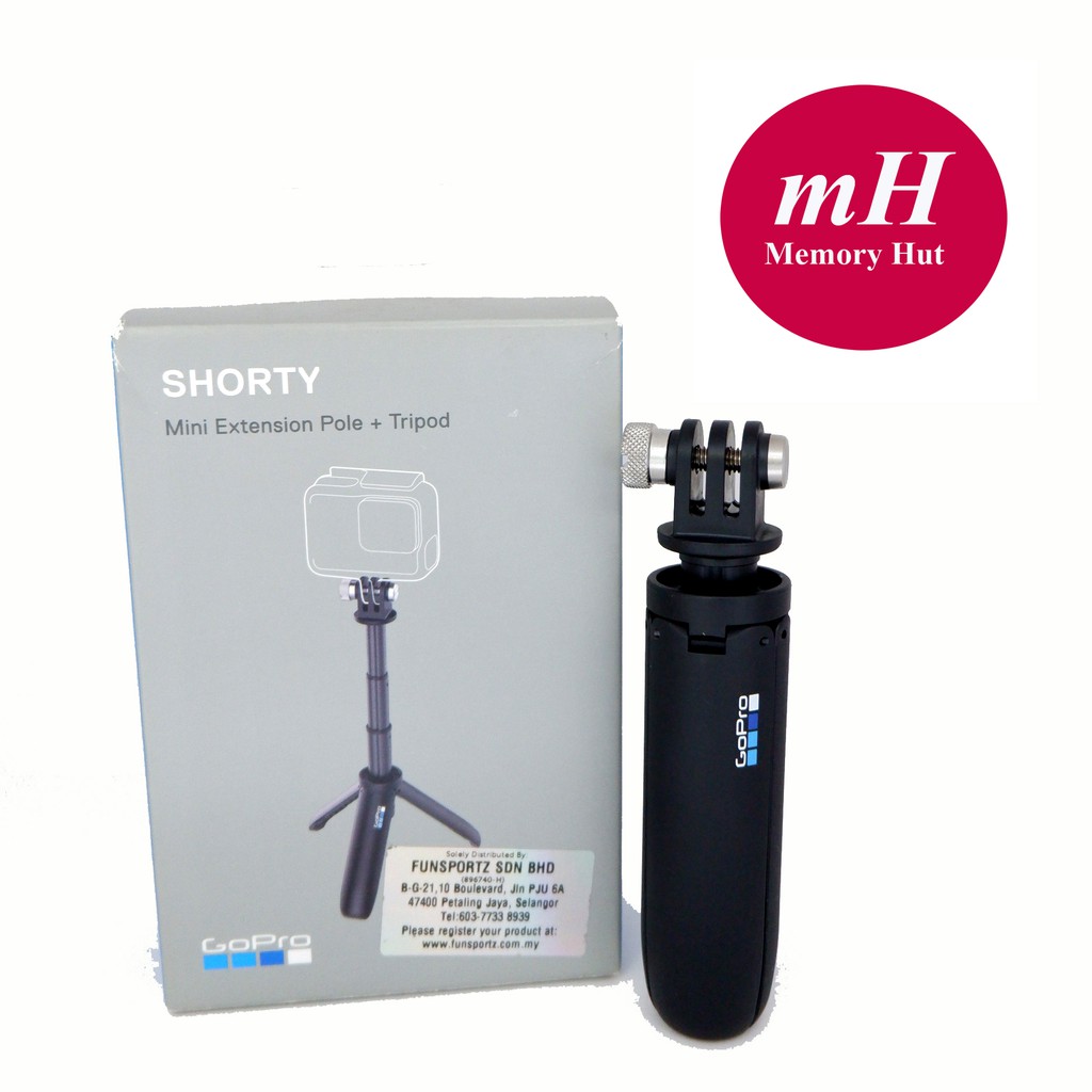 Gopro Afttm Shorty Mini Extension Pole Tripod Shopee Malaysia