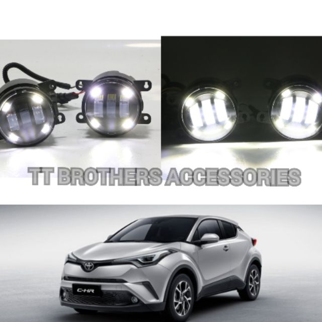 Toyota Chr C Hr Eye Drl Daylight Foglamp Led Fog Lamp Led Shopee