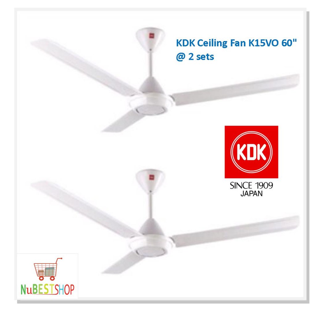 KDK K15V0 60 Ceiling Fan Twin Pack Shopee Malaysia