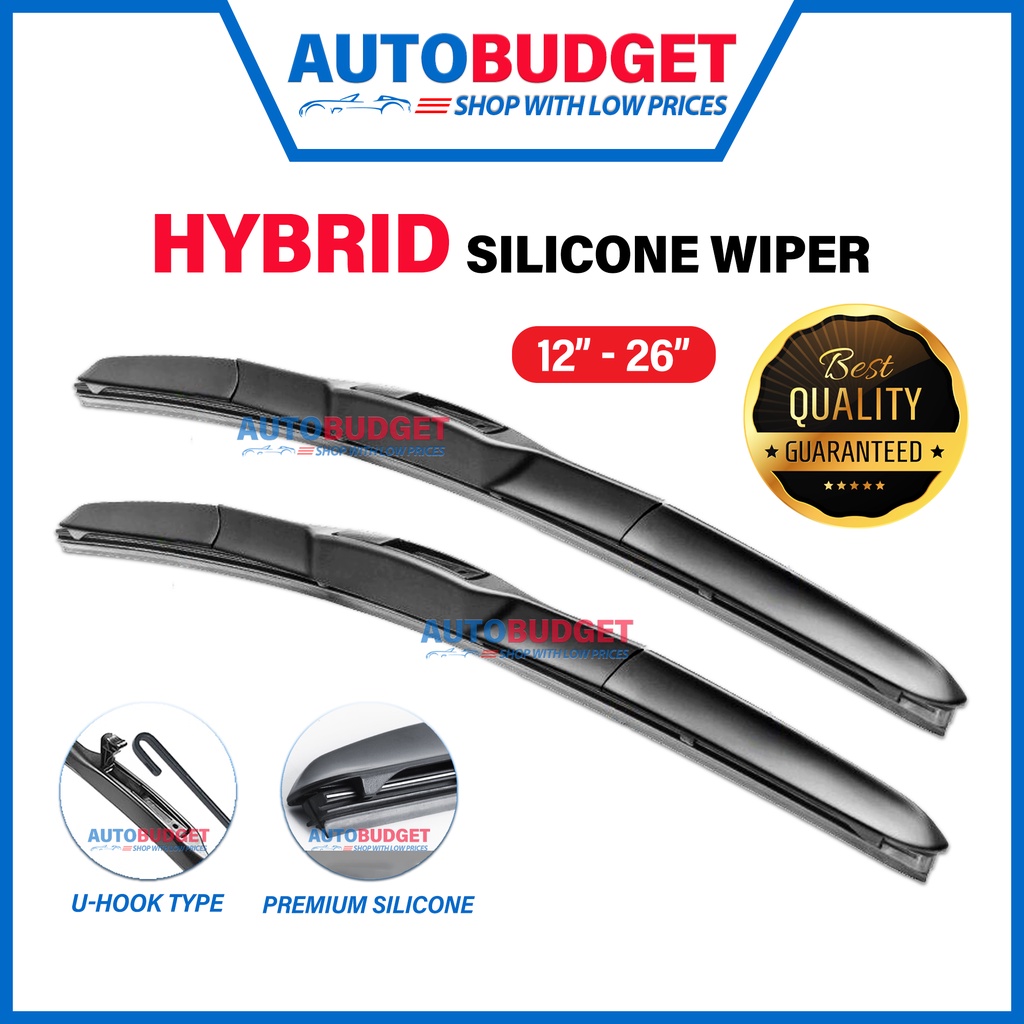 For 1000 Car Models Silicone Wiper 3 Sections Boneless Hybrid Blade