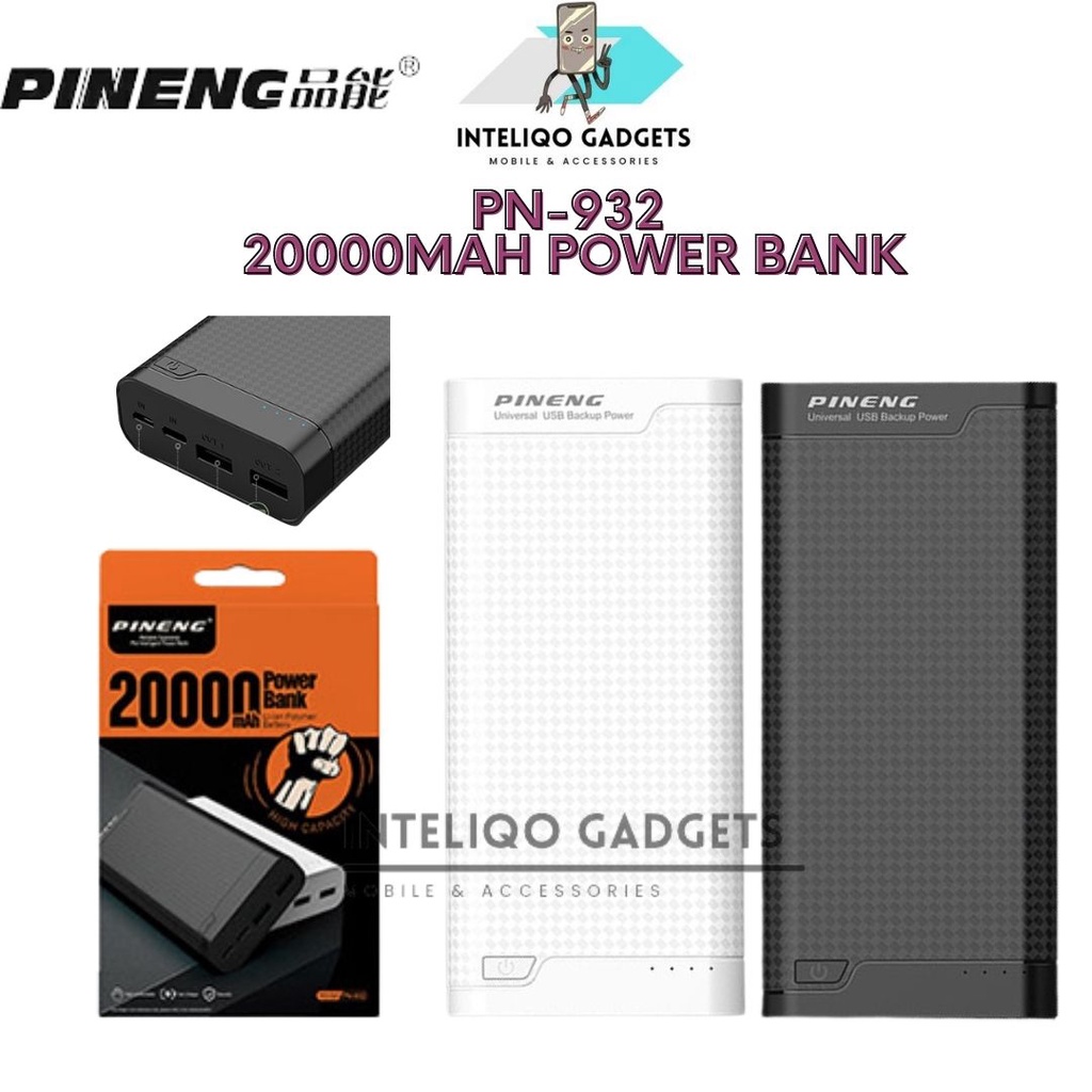 Original Pineng Pn Powerbank Mah Dual Output Shopee Malaysia