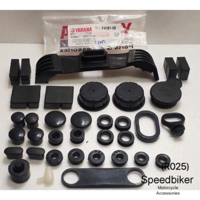 YAMAHA RXZ BODY COVER RUBBER FULL SET ORIGINAL Shopee Malaysia