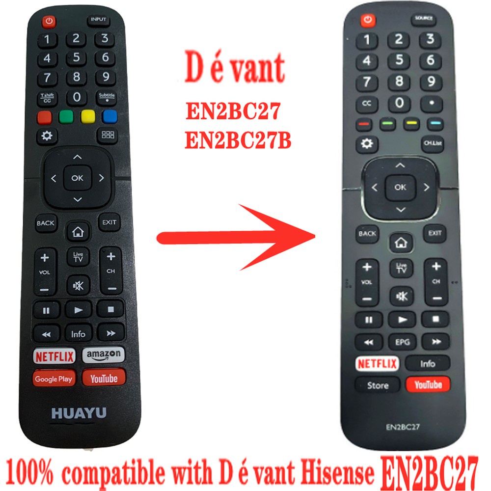 For Devant Hisense Original Smart TV Remote Control EN2BB27 EN2BB27HB