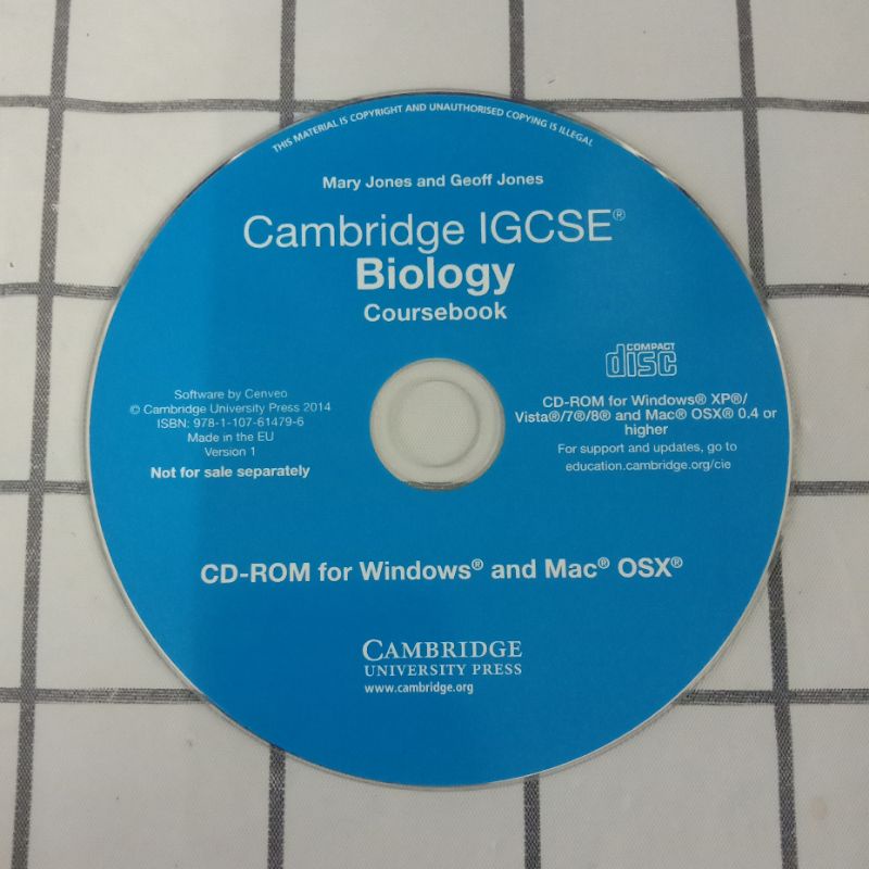 Cambridge Igcse Biology Coursebook Cd Rom For Windows And Mac Osx