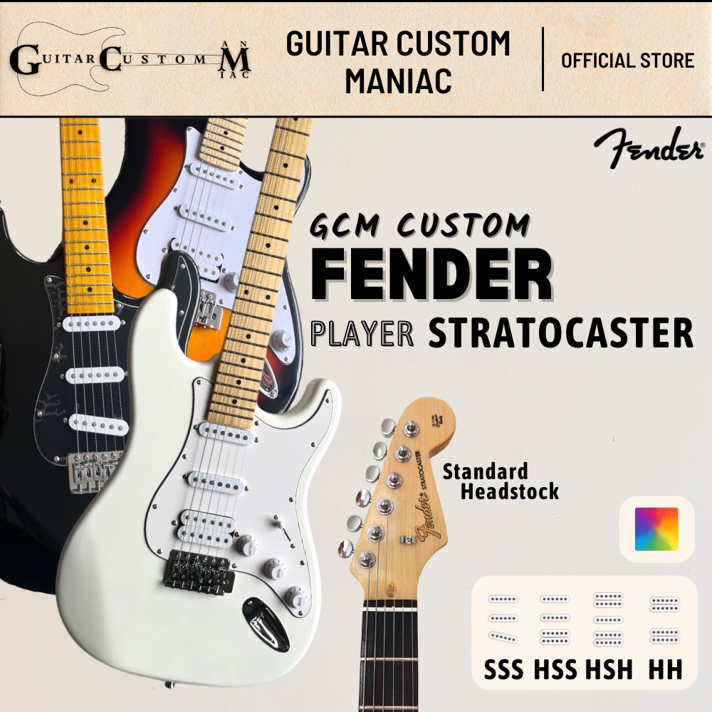 Preorder Gcm Custom Made Fender Player Stratocaster Electric Guitar