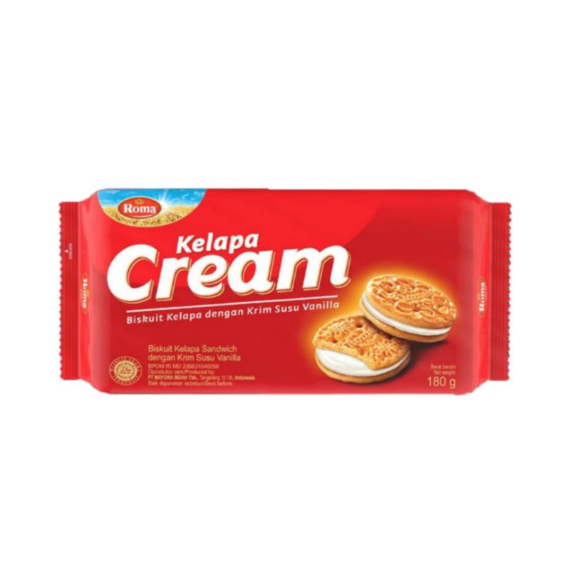 Roma Biscuit Coconut Cream 180g Shopee Malaysia