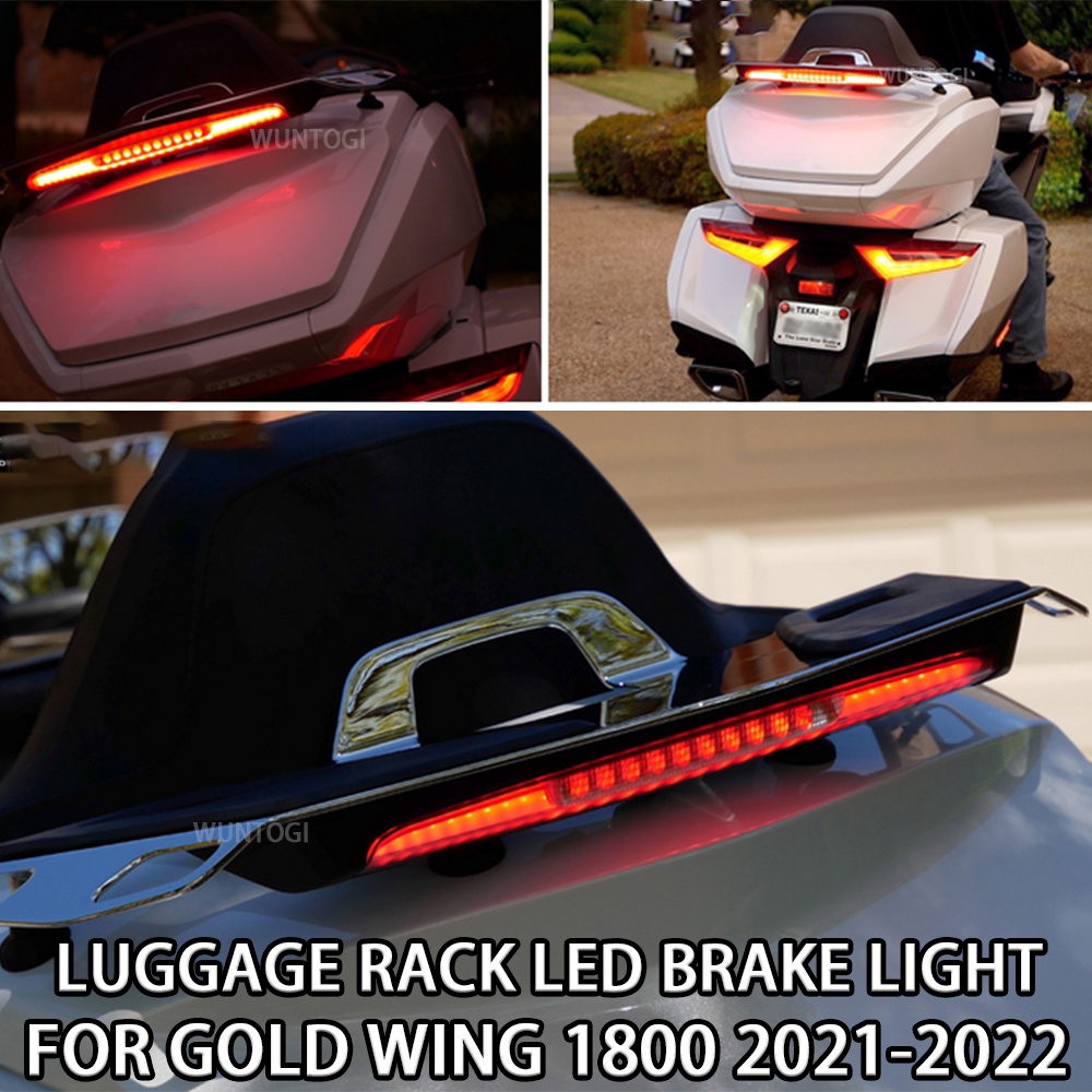 Motorcycle Trunk Luggage Rack Led Brake Light Kit For Honda Goldwing