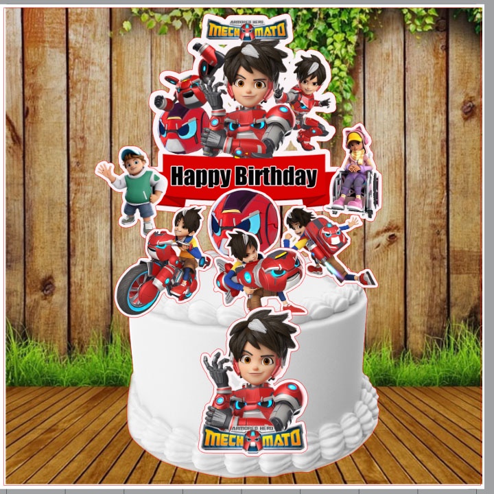 Mechamato Cartoon Cake Topper Shopee Malaysia The Best Porn Website