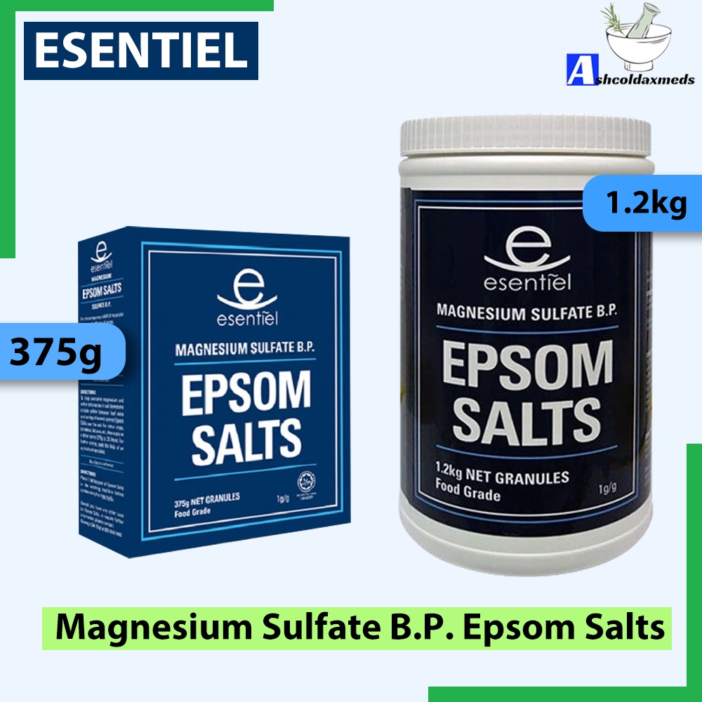 ESENTIEL Magnesium Sulfate B P Epsom Salts 375g 1 2kg EXP06 2027