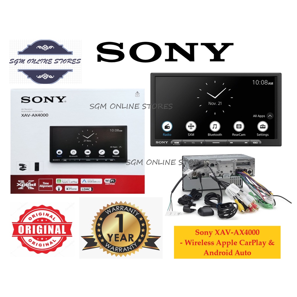 Sony XAV AX4000 7inch Car Player Wireless Android Auto Apple