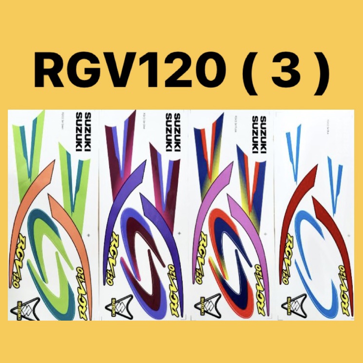 Rgv Rgv Sticker Stiker Stripe Strike Lambang Body Cover