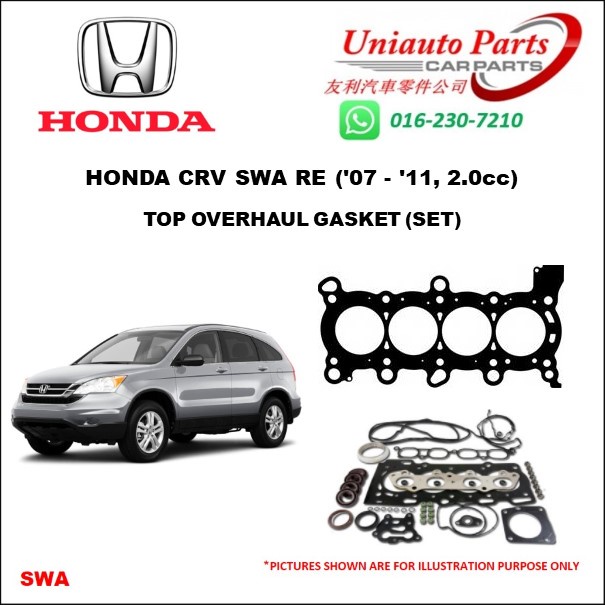 HONDA CRV SWA RE 07 11 2 0cc TOP OVERHAUL GASKET SET Shopee